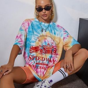 Tie dye oversized t shirt